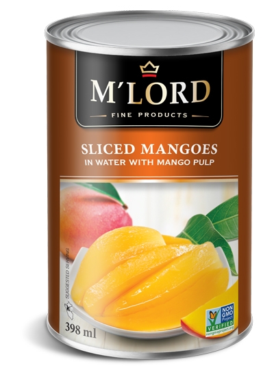 Sliced mangoes