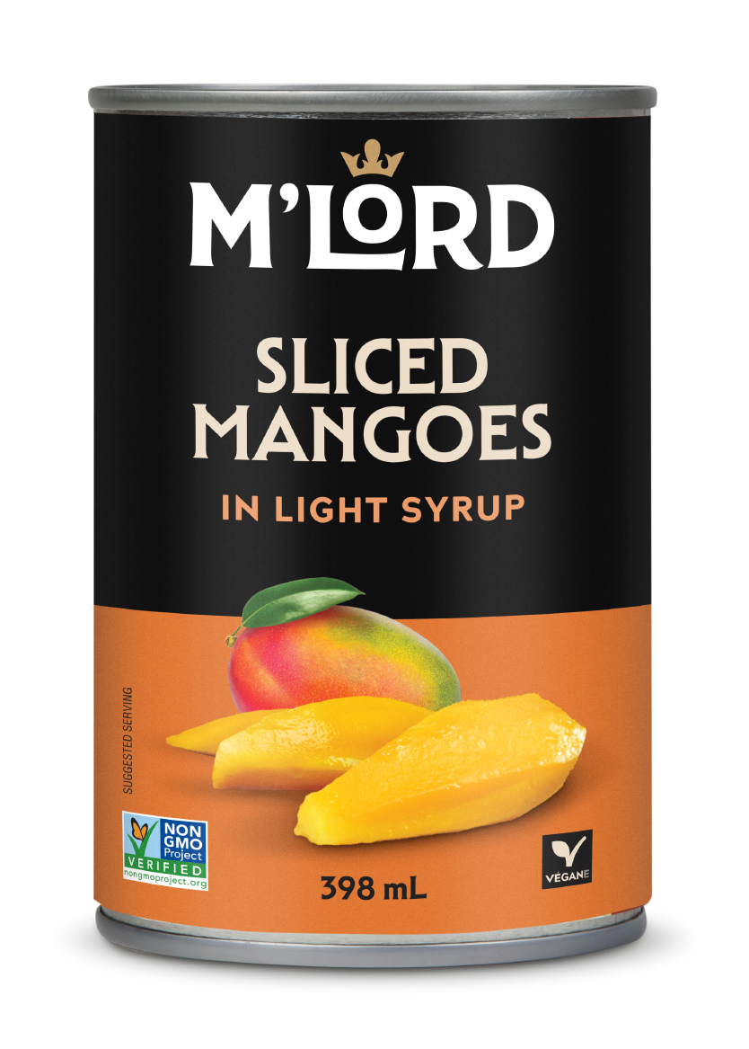 Sliced mangoes